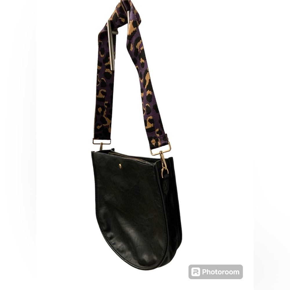 Ahdorned vegan black bag